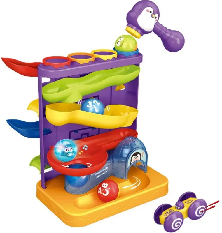 Интерактивная игрушка Woopie Penguin Ice City Roller Coaster (Multicolor)