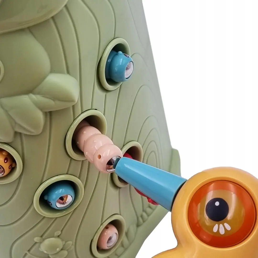 Jucarie interactiva Woopie Woodpecker Catching + 2 Babies (Multicolor) - 3