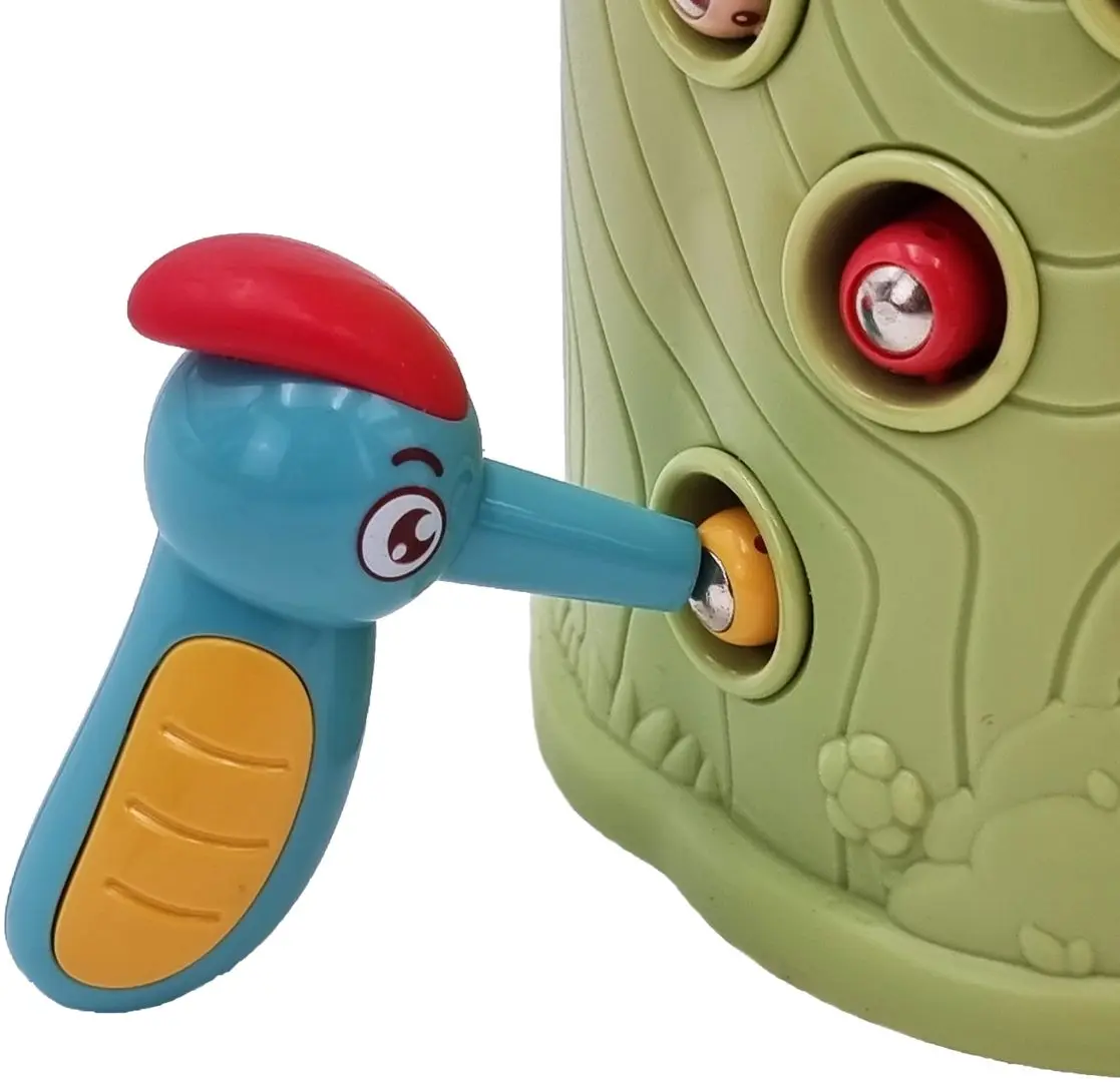 Jucarie interactiva Woopie Woodpecker Catching + 2 Babies (Multicolor) - 4