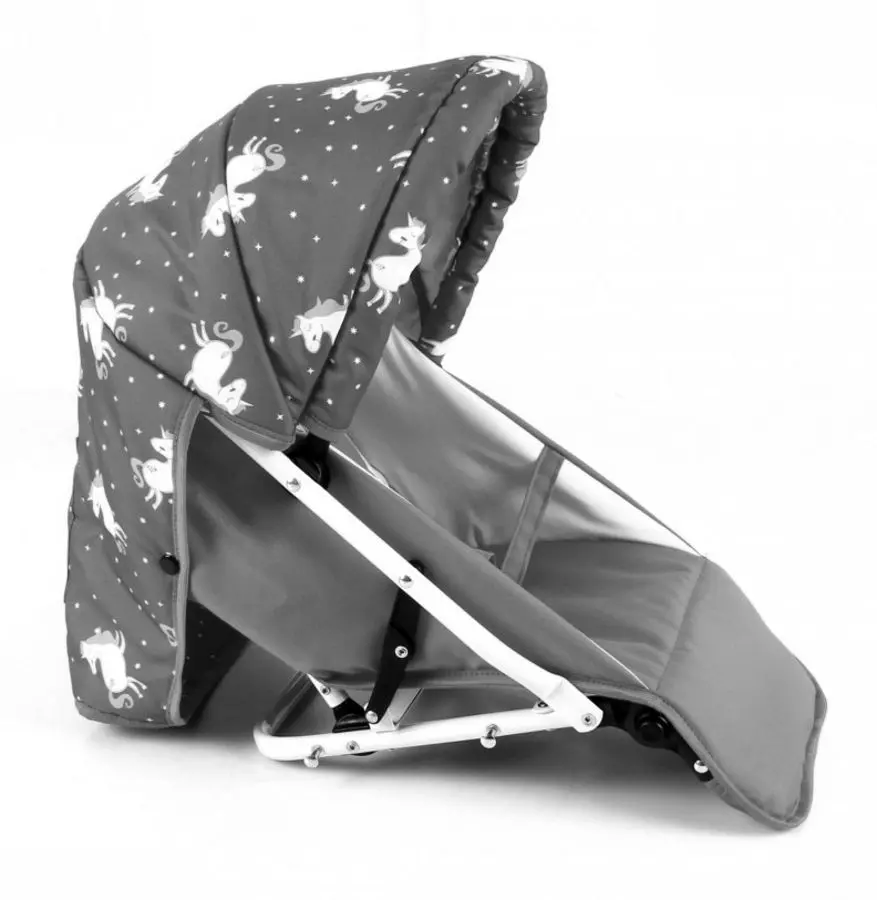 Коляска для куклы Adbor Lily Sport (Grey/Pink)