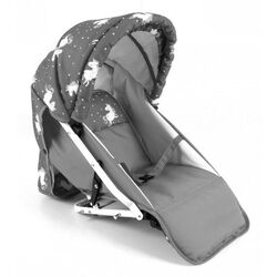 Коляска для куклы Adbor Lily Sport (Grey/Pink) Thumb