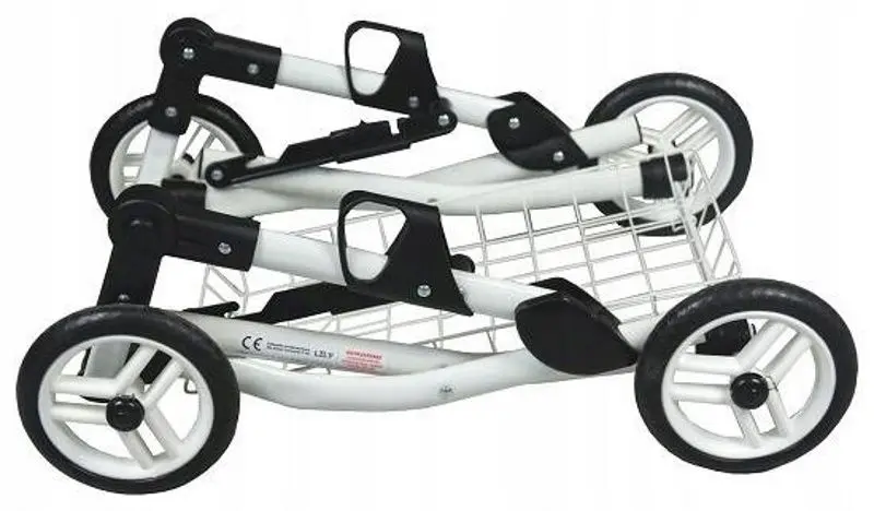 Carucior pentru papusi Adbor Lily Classic Lc-08 (Pink/Grey) - 2