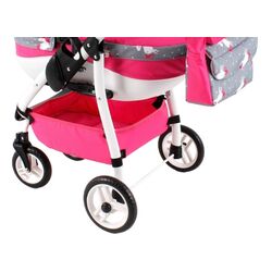 Коляска для кукол Adbor Lily Sport 24 (Grey/Pink) Thumb