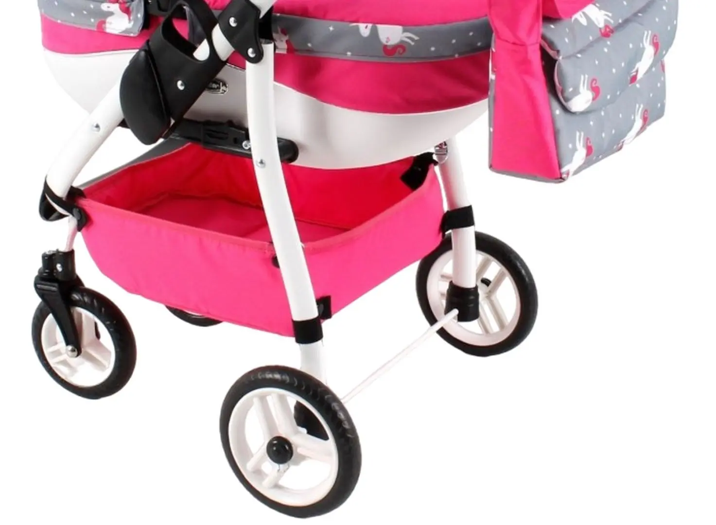 Коляска для кукол Adbor Lily Sport 24 (Grey/Pink)