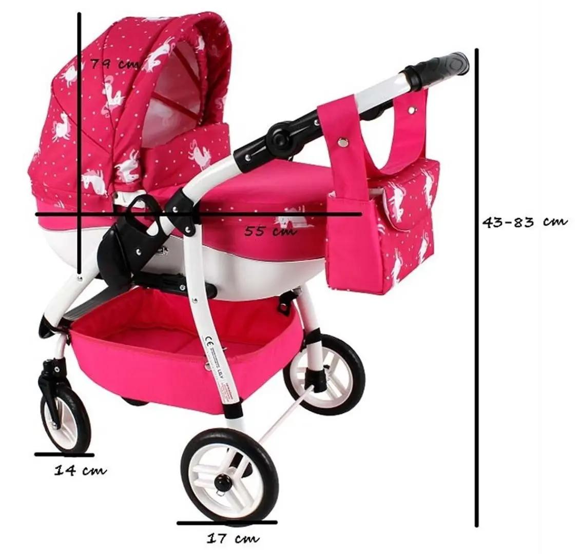 Carucior pentru papusi Adbor Lily Sport Ls-12 (Red) - 2