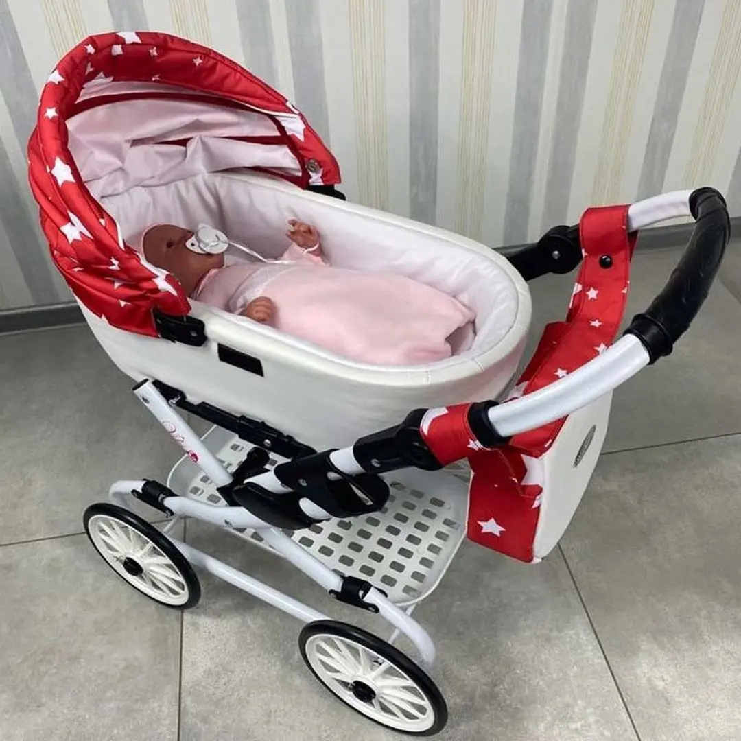 Коляска для кукол Adbor Viki 06 (Red/White)