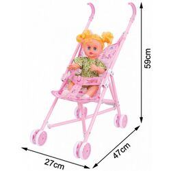 Carucior pentru papusa AliBibi DCY244593 (Pink) Thumb