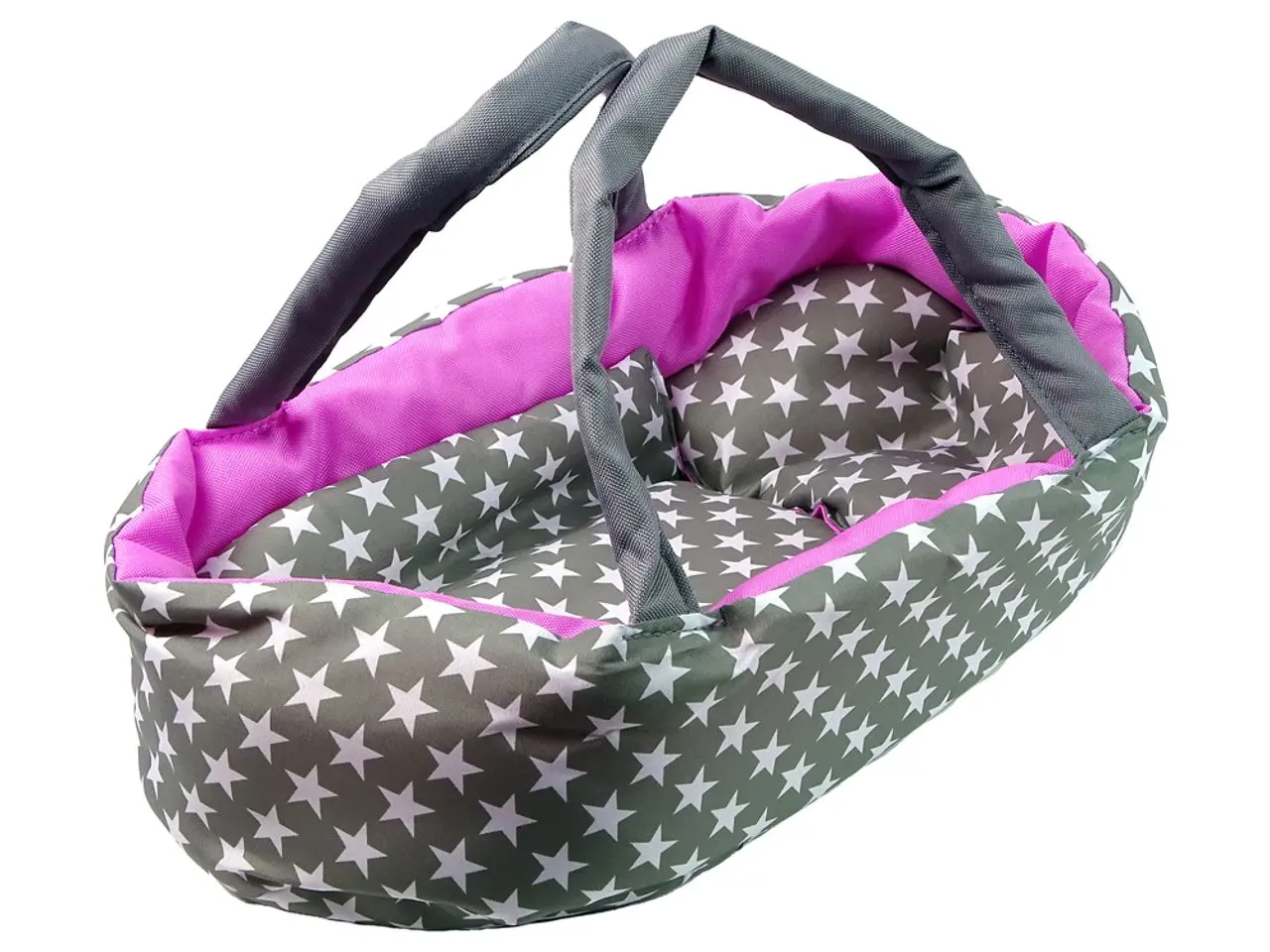 Коляска для куклы 2в1 Alice 14953 (Grey/Pink)