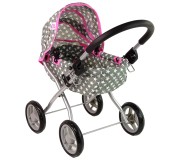 Carucior pentru papusa Alice 14952 (Grey/Pink)