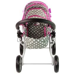 Коляска для куклы Alice 14952 (Grey/Pink) Thumb