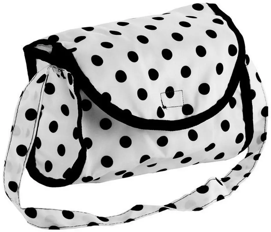 Коляска для куклы Alice 3819 (Black/White)