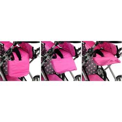 Carucior pentru papusa Alice 3820 (Black/Pink) Thumb