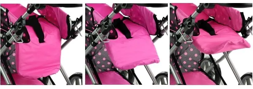 Carucior pentru papusa Alice 3820 (Black/Pink) - 12