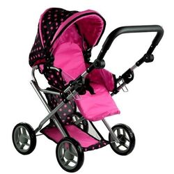 Carucior pentru papusa Alice 3820 (Black/Pink) Thumb