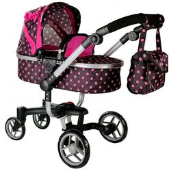 Коляска для куклы Alice 5245 (Black/Pink) Thumb