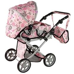 Коляска для куклы Alice Flowers 14959 (Pink) Thumb