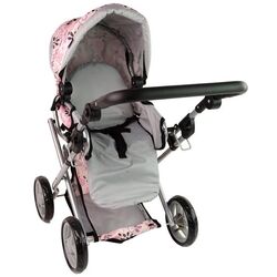 Коляска для куклы Alice Flowers 14959 (Pink) Thumb