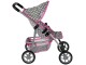 Carucior pentru papusa Alice Pink Stars 14958 (Grey/Pink)