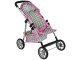 Carucior pentru papusa Alice Pink Stars 14958 (Grey/Pink)