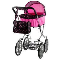 Carucior pentru papusa Alice Retro Dolls Buggy XL (Pink/Black) Thumb