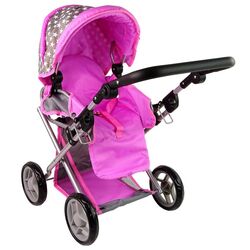 Carucior pentru papusa Alice Stars 14954 (Pink/Gray) Thumb
