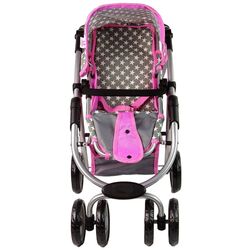 Carucior pentru papusa Alice Stars 14955 (Pink/Gray) Thumb