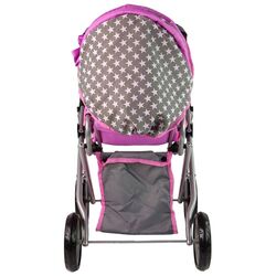 Коляска для куклы Alice Stars 14957 (Pink/Gray) Thumb