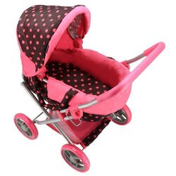 Коляска для кукол Baby Mix 16999 (Pink/Black) Thumb