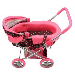 Коляска для кукол Baby Mix 16999 (Pink/Black) Thumb