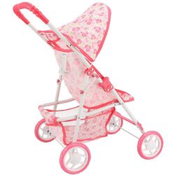 Коляска для кукол Baby Mix Terezka 49230 (Pink/White) Thumb