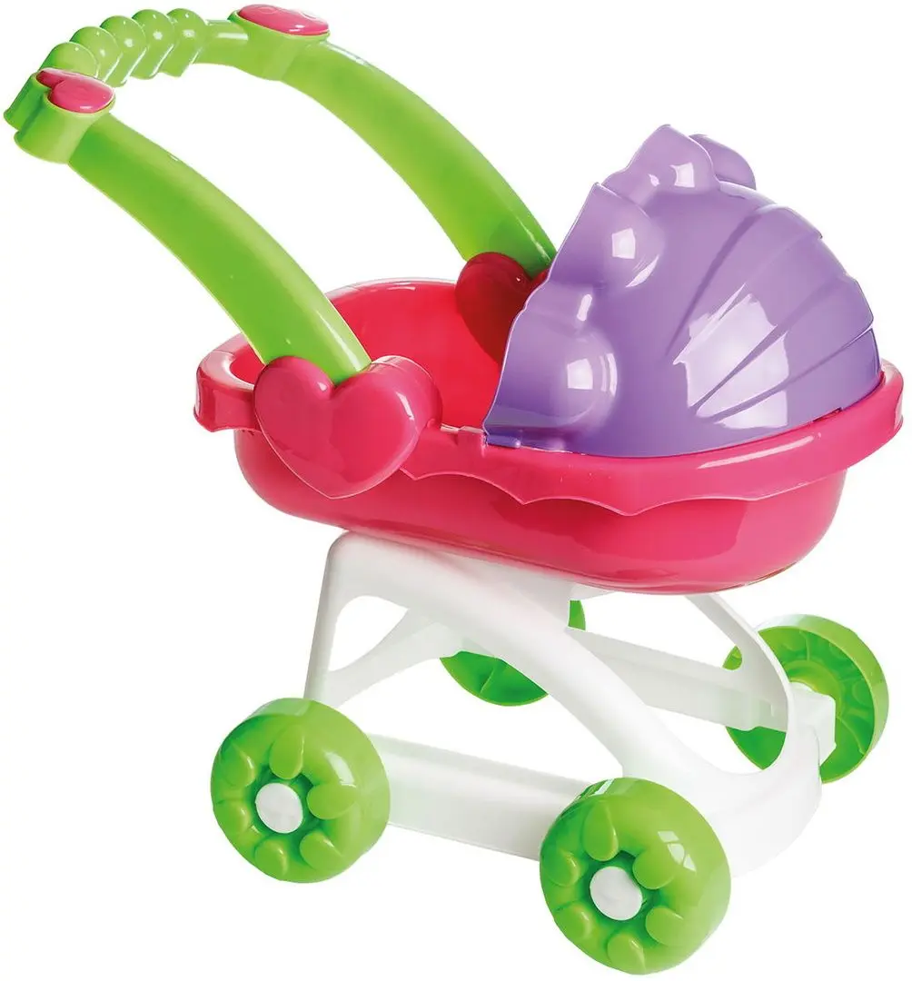 Коляска для куклы Burak Toys Landau (Green/Pink/Purple)