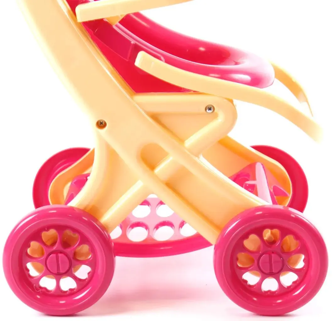 Коляска для куклы Doloni 0122/01 (Pink/Cream) - 5