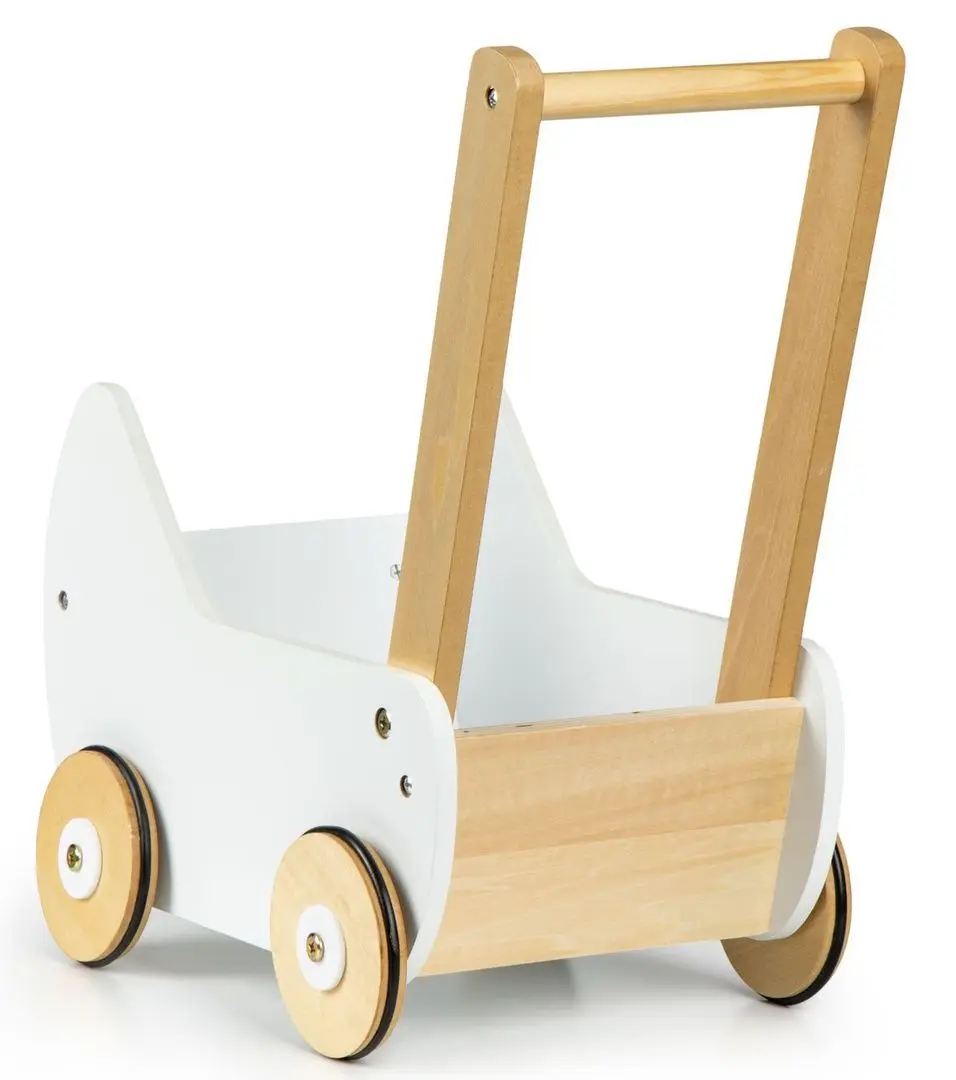 Коляска для куклы Ecotoys ESC-W-0173 (Wood/White)