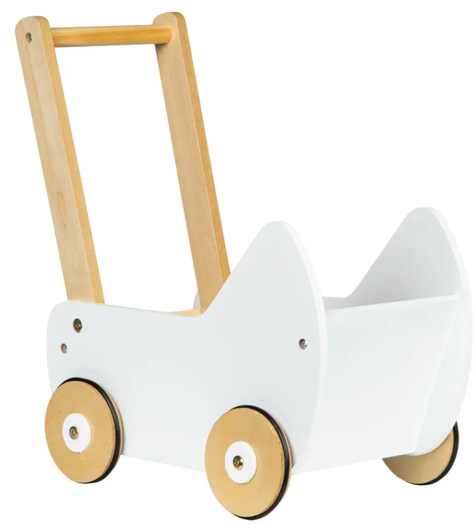 Коляска для куклы Ecotoys ESC-W-0173 (Wood/White)
