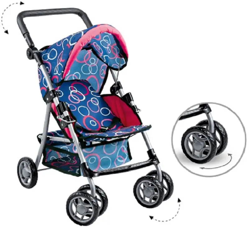 Carucior pentru papusa Essa Toys FL8170-1 (Blue) - 2
