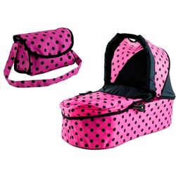 Коляска для куклы 2в1 LeanToys 3812 (Pink/Black) Thumb