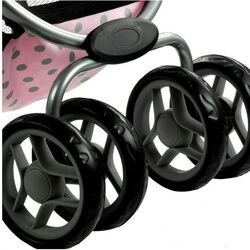 Коляска для куклы 2в1 LeanToys 3812 (Pink/Black) Thumb