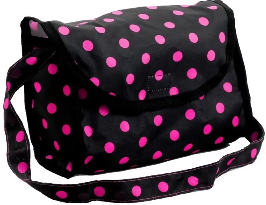 Carucior pentru papusa LeanToys 5245 (Black/Pink) - 3