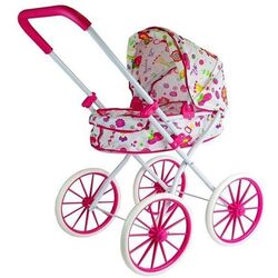 Carucior pentru papusa LeanToys 6883 (Pink/White) Thumb