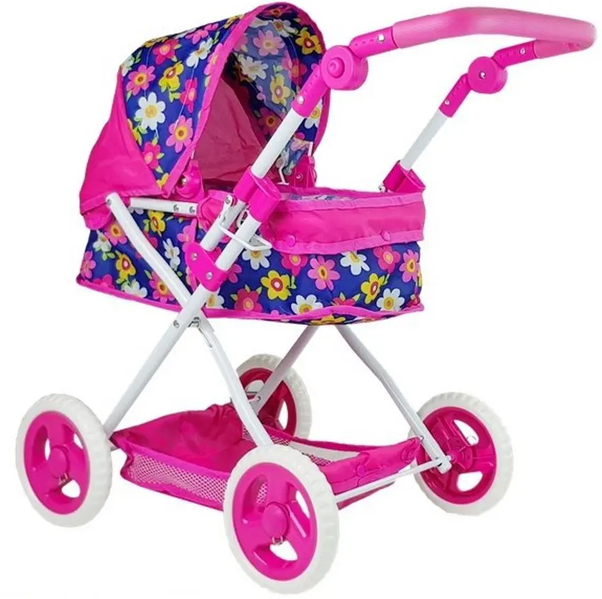 Carucior pentru papusa LeanToys 860 (Pink/Blue)
