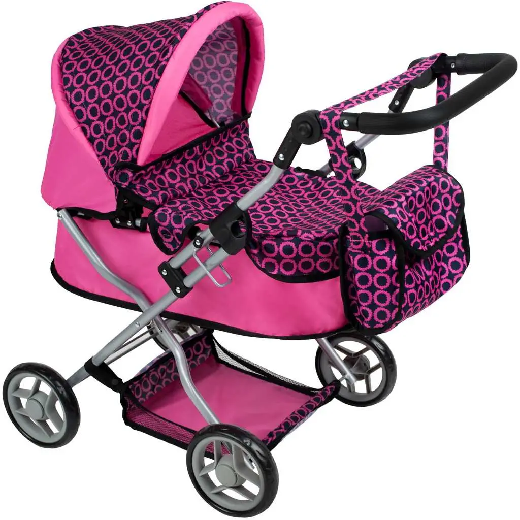 Коляска для куклы LeanToys Alice 3814 (Pink)