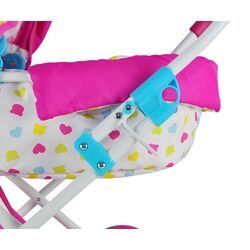 Carucior pentru papusa Milly Mally Alice Candy (Pink/White) Thumb