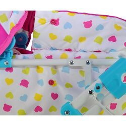 Carucior pentru papusa Milly Mally Alice Candy (Pink/White) Thumb