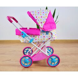 Carucior pentru papusa Milly Mally Alice Candy (Pink/White) Thumb