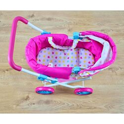 Carucior pentru papusa Milly Mally Alice Candy (Pink/White) Thumb