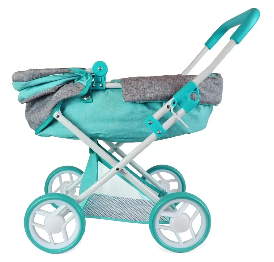 Коляска для куклы Milly Mally Alice Prestige (Mint/Gray) - 4