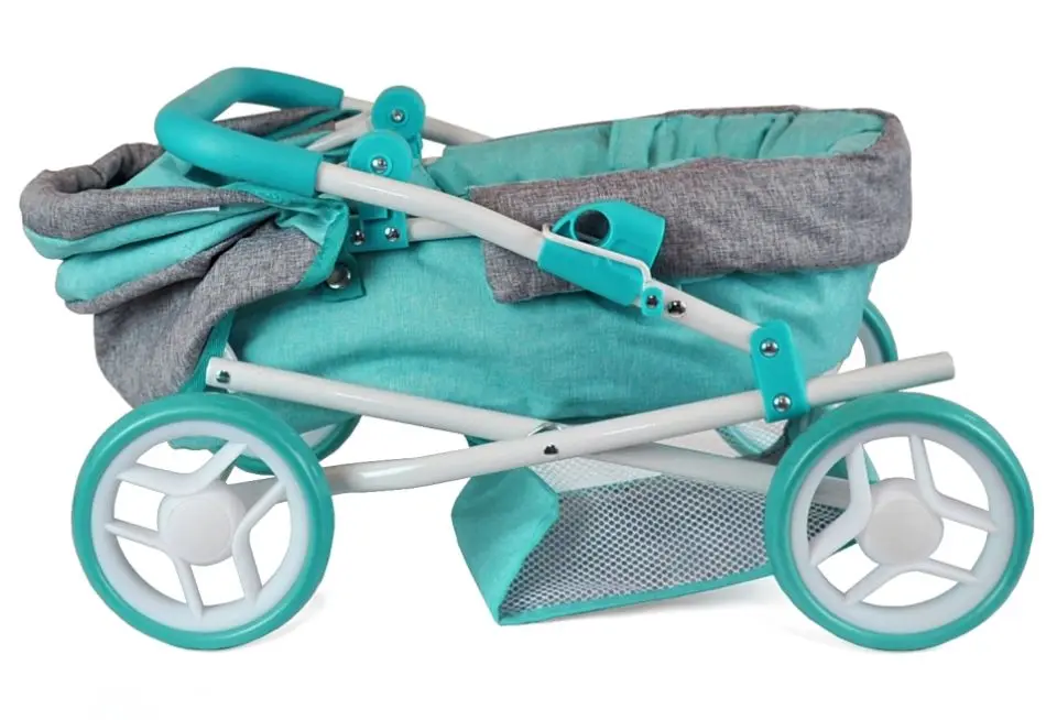 Коляска для куклы Milly Mally Alice Prestige (Mint/Gray) - 5