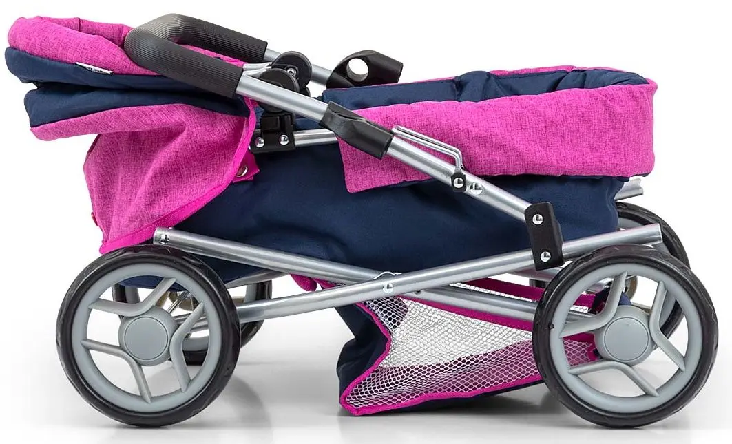 Carucior pentru papusa Milly Mally Alice (Prestige Navy/Pink) - 4