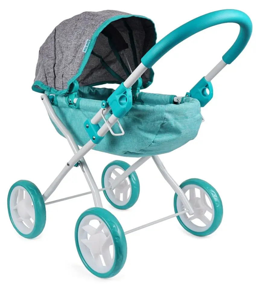 Carucior pentru papusa Milly Mally Dori Prestige (Mint/Gray) - 2