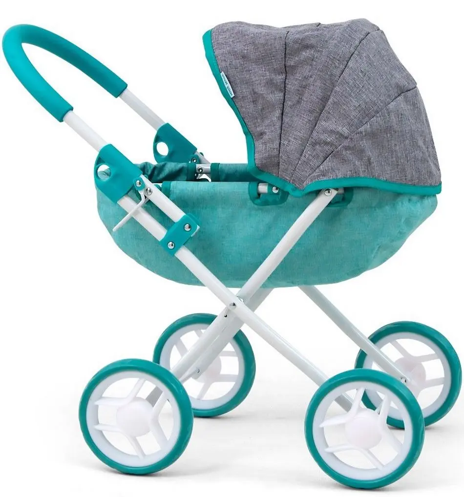 Carucior pentru papusa Milly Mally Dori Prestige (Mint/Gray) - 4